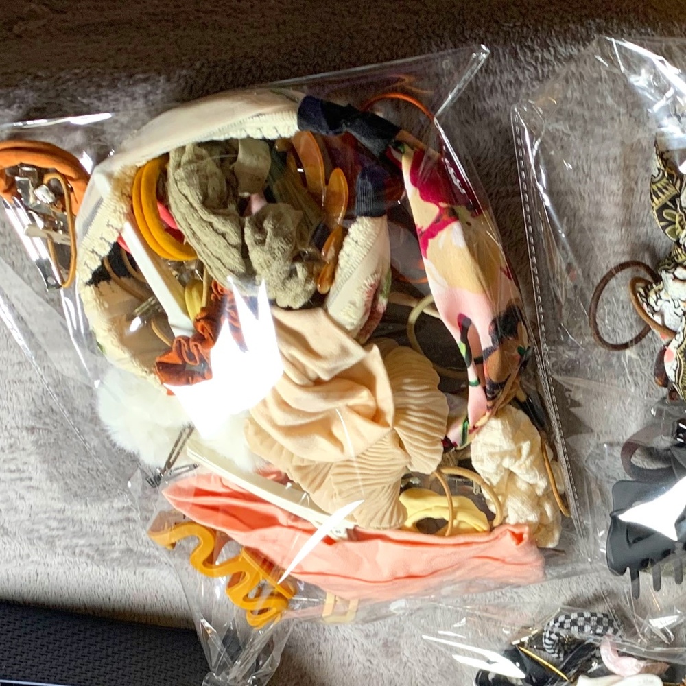 Mystery bundle hair accessories-clips, headbands, scrunchies stocking stuffers